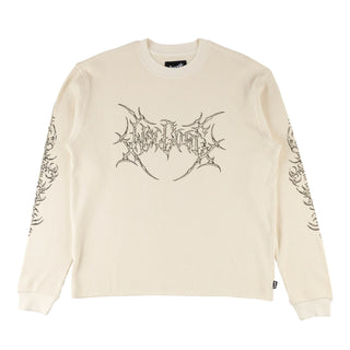 Welcome Skateboards Longsleeve Shirt Gallant Pigment Dyed Thermal Bone