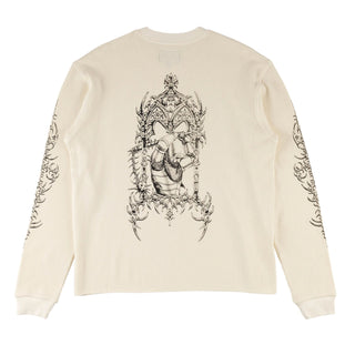 Welcome Skateboards Longsleeve Shirt Gallant Pigment Dyed Thermal Bone