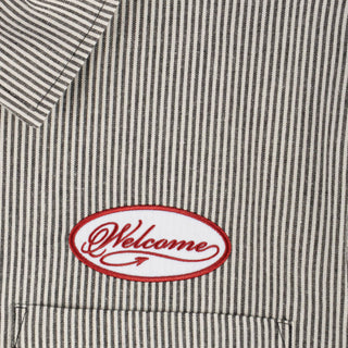 Welcome Skateboards Shirt Garage Oxford Zip Black/Grey