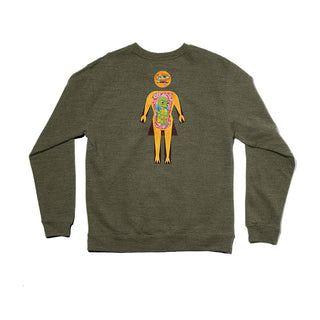 Girl Skateboards Sweatshirt Ed Templeton Crewneck Olive Heather