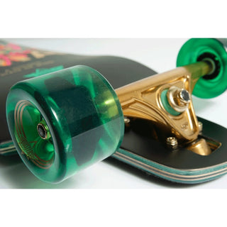 Dusters Longboard Golden State Double Drop Black/Green 9.75" x 38"