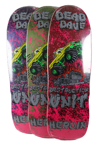 Heroin Skateboard Complete Dead Dave Knock Off (Assorted) 10.1" x 32"