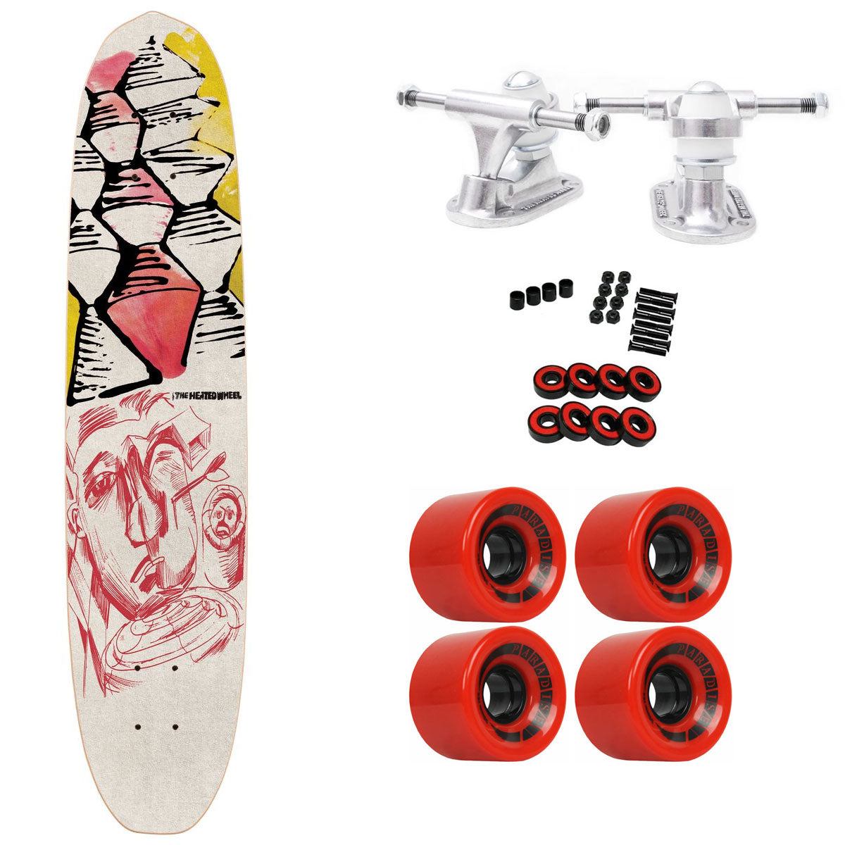 The Heated Wheel Skateboard Complete Polarizer Sorry Burt Retro