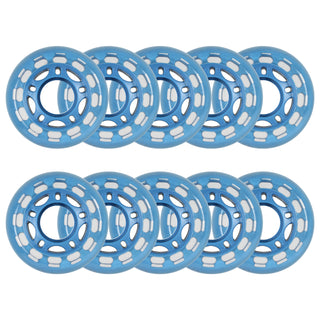 Player's Choice Roller Hockey Wheels - 5-Spoke Hub 60mm 78A Blue (10-Pack)