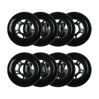 Player's Choice Outdoor Inline Skate Wheels - 72mm 89A Black (8-Pack)