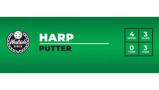 Westside Disc Golf VIP Harp Midrange 4/3/0/3 Red/Green 173 grams