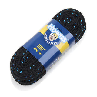 Howies Hockey Skate Laces Cloth Black 120" (Senior 10-12)