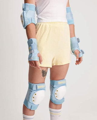 Impala Rollerskates Protective Set - Knee Pads, Elbow, Wrist Guards - Blue -  Youth Small