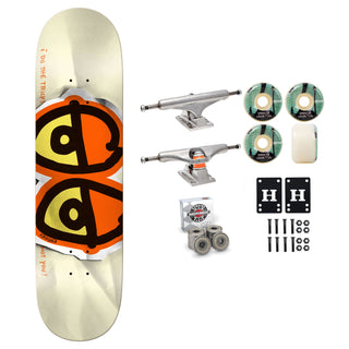Krooked Skateboard Bright Orange DBX Basalt 8.5" Independent Satori Premium Kit