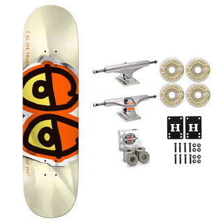 Krooked Skateboard Bright Orange DBX Basalt 8.5" Independent Spitfire Premium Kit