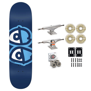 Krooked Skateboard Blue Easy Rider 8.38" Independent Spitfire Premium Kit