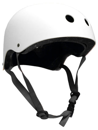 Skateboard Helmet Elbow/Knee/Wrist Pad Combo Skateboarding Skate Park Safety Kit White Helmet Extra Small Pads