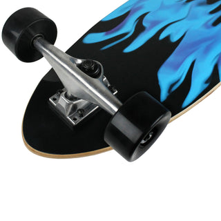 Krown Longboard Complete Pintail Blue Flame