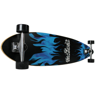 Krown Longboard Complete Pintail Blue Flame