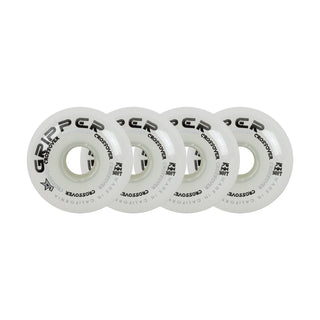 Labeda Roller Hockey Wheels - Gripper Crossover 76mm 76A White (4-Pack)