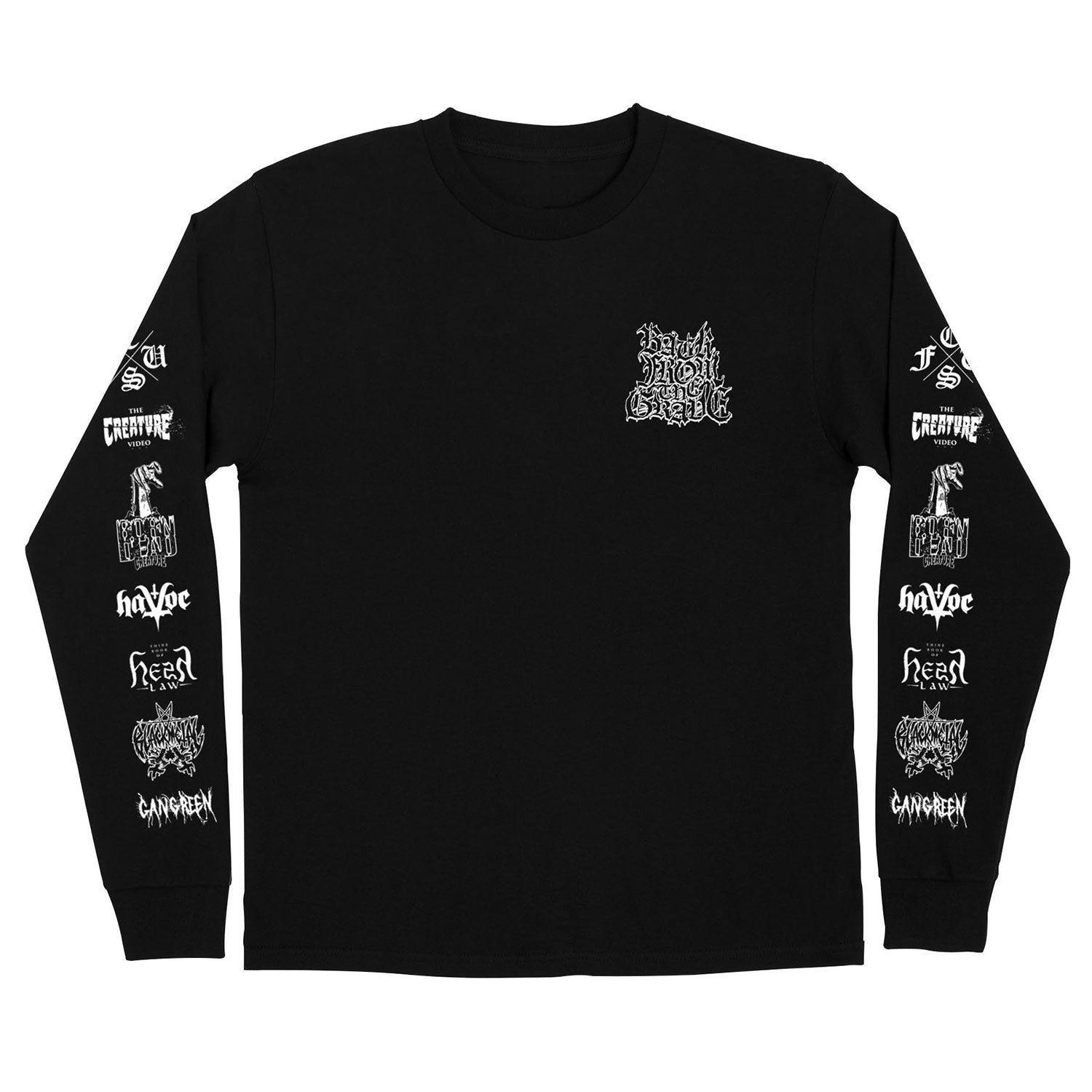 [CRITIC] CRITIC X ALIEN WALK LONG SLEEVE TS /追跡付 Creature Skateboard Longsleeve Shirt Resurrection XX Black
