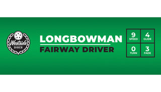 Westside Discs Disc Golf VIP Longbowman Fairway Driver 9/4/0/3 White/Red 173 grams