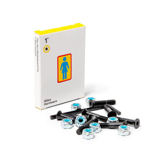 Girl Skateboard Hardware 1" Allen Longneck W/ Allen Key