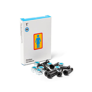 Girl Skateboard Hardware 1" Phillips Longneck