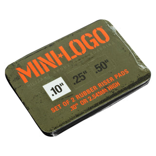 Mini Logo Skateboard Wheels 55mm AWOL 80A Black Lift Kit (Risers, Bearings, HW)