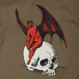 Welcome Skateboards Shirt Nephlim Zip Work Shirt Stone