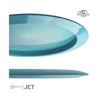 Streamline Disc Golf Neutron Jet Distance Driver 11/5/-3/2 Blue/Gold 174 grams