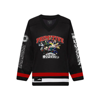 Primitive Skateboards Shirt My Hero Academia Hockey Jersey Black