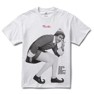 Primitive Skateboards x Elf Shirt Hey Buddy White