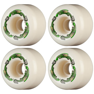 Powell Peralta Skateboard Wheels 54mm x 39mm Dragon Formula 88A A2 Shape Off White