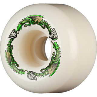 Powell Peralta Skateboard Wheels 54mm x 39mm Dragon Formula 88A A2 Shape Off White