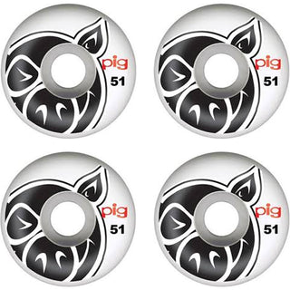 PIG Skateboard Wheels Pig Head Natural 51mm