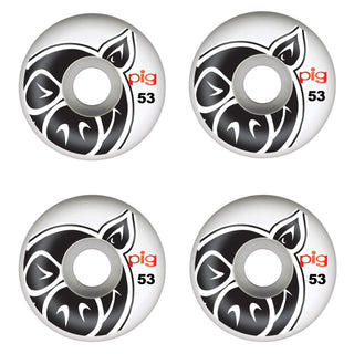 PIG Skateboard Wheels Pig Head Natural 53mm