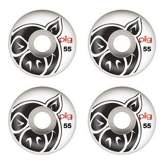 PIG Skateboard Wheels Pig Head Natural 55mm
