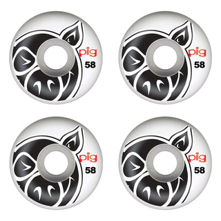 PIG Skateboard Wheels Pig Head Natural 58mm