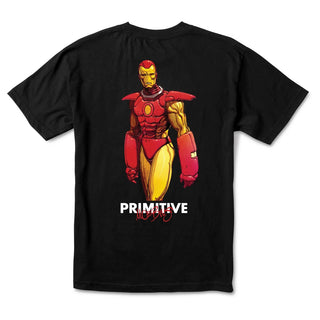Primitive Tee Shirt Moebius Marvel Iron Man Black
