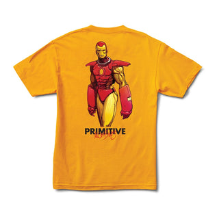 Primitive Tee Shirt Moebius Marvel Iron Man Gold