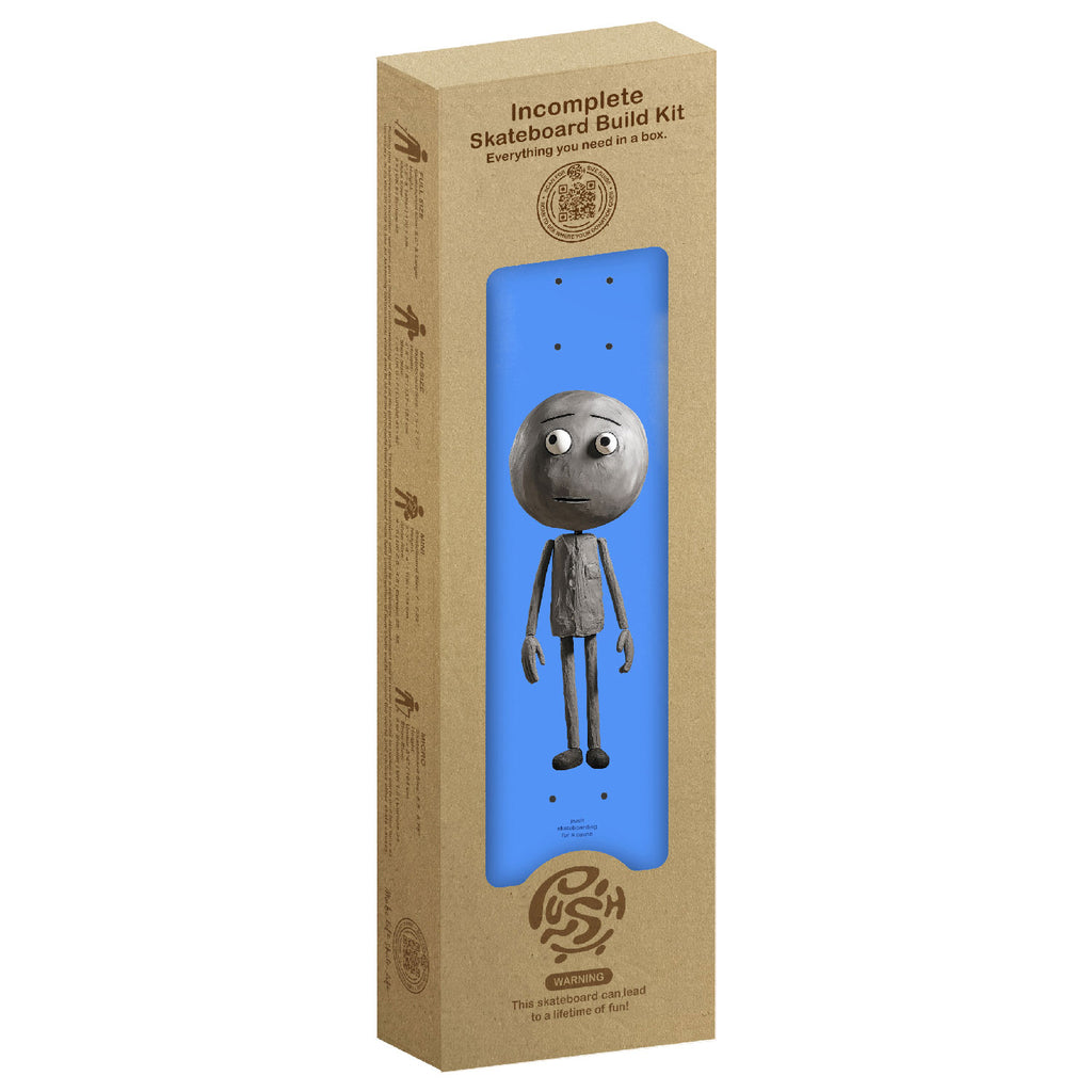 Kit Skateboard Push Rag Doll Guy Incomplet 8.0 - Planche Non Assemblée (noir)