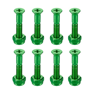 Pig Skateboard Mounting Hardware Phillips Green 1"