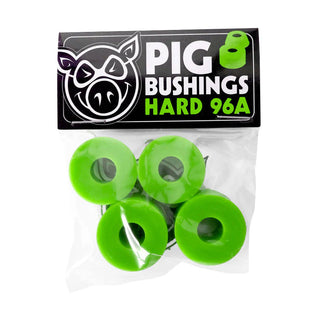 Pig Skateboard Bushings Hard 96A Green
