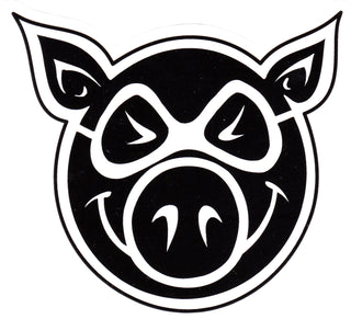 Pig Head Logo Sticker 4.5" x 4.5"