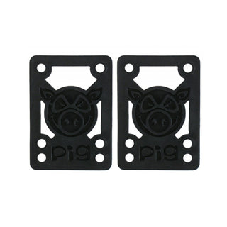 Pig Riser Pads 1/2" Black (Pair) Hard