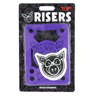 Pig Skateboard Risers Risers Hard Purple 1/8"