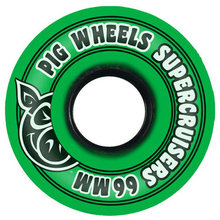 Pig Wheels 66mm Soft 85A Super Cruiser Green