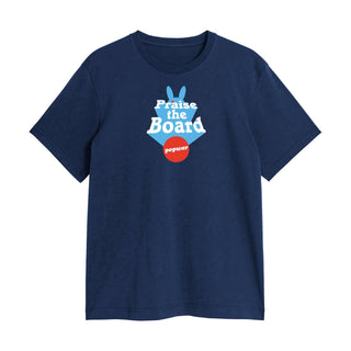 Popwar Skateboards Shirt Praise The Board Navy Size XL