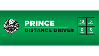 Westside Disc Golf VIP Prince Distance Driver 13/5/0/3 White/Red 174 grams
