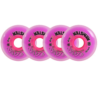 Rink Rat Roller Hockey Wheels Rinkster Vibe 76mm XX Grip Purple 4-Pack