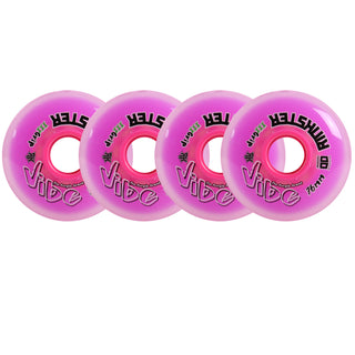 Rink Rat Roller Hockey Wheels Rinkster Vibe 76mm XXX Grip Purple 4-Pack