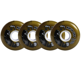 Rink Rat Roller Hockey Wheels Rinkster Ninja Grip 76mm XXX Grip Gold 4-Pack
