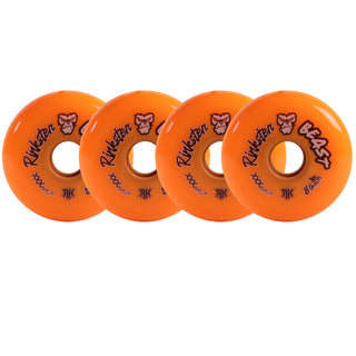 Rink Rat Roller Hockey Wheels Rinkster Beast 80mm XXX Grip Orange 4-Pack