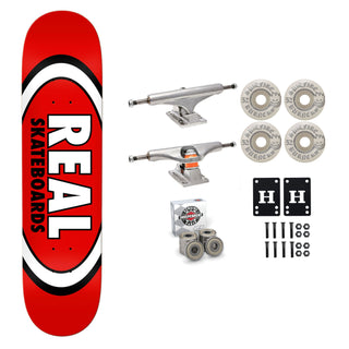 Real Skateboard Red 8.12" Independent Spitfire Premium Kit